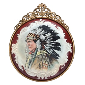 Round Wall Plaque, Unmarked Wavecrest