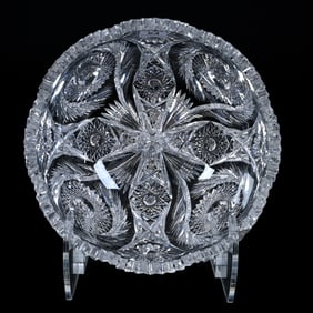 Bowl, ABCG, Amelia Pattern Designed By W.C. Anderson, Cut For American Cut Glass Patented 1907