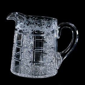 Pitcher, ABCG, Signed Sinclaire Keystone And Border Pattern 