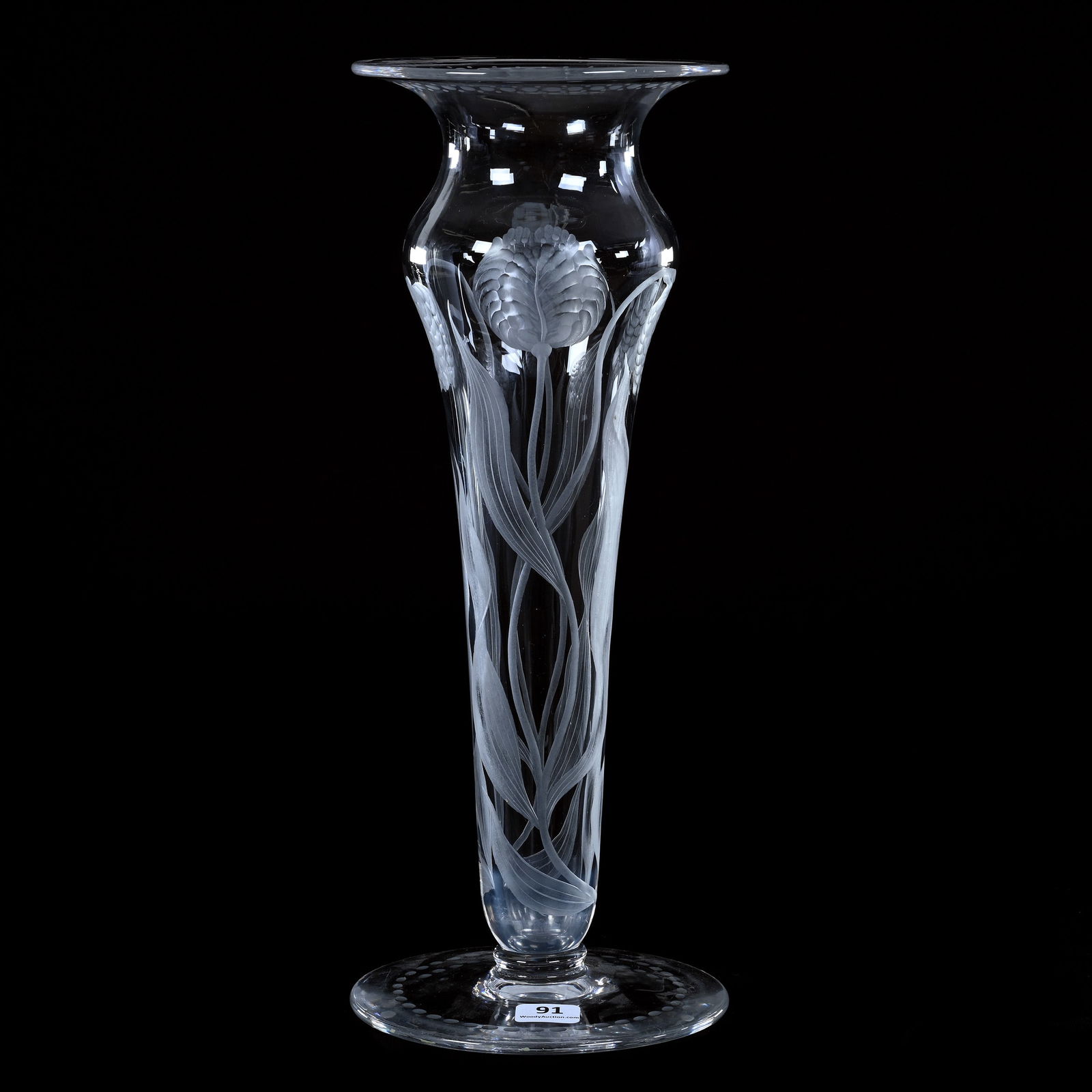 Pedestal Tulip Vase, ABCG, Signed Sinclaire (1 of 3)