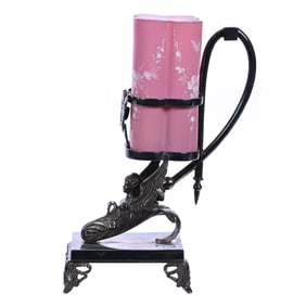 Celery Vase, Pink Cased Art Glass