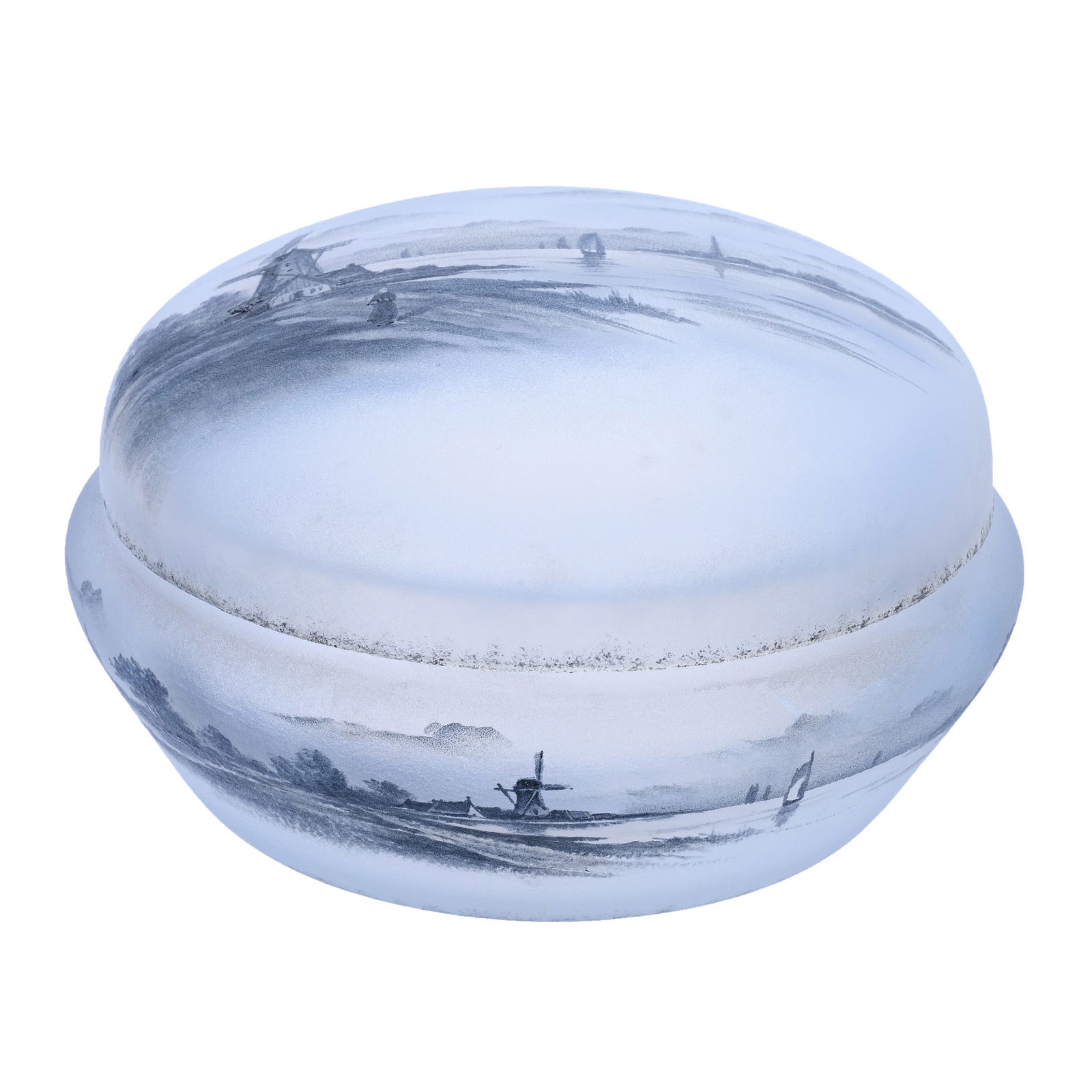 Round Covered Box Signed Daum Nancy French Art Glass (1 of 3)