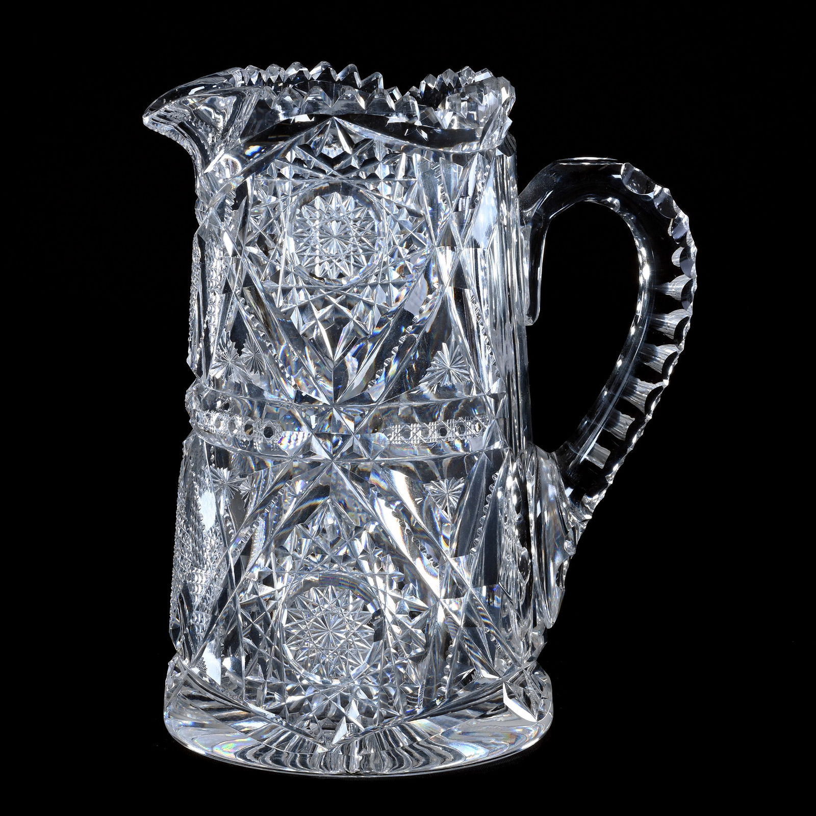 Pitcher, ABCG, Signed Libbey Somerset Pattern (1 of 4)