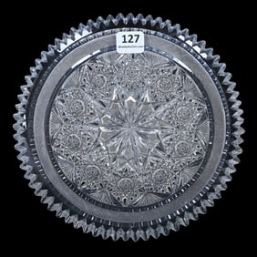Plate, ABCG, Signed Tuthill Wheel Pattern