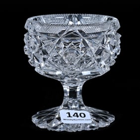 Pedestal Master Salt, ABCG, Stratford Pattern By Libbey