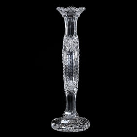 Tall Bud Vase, ABCG, Hobstar, Prism And Panel Motif
