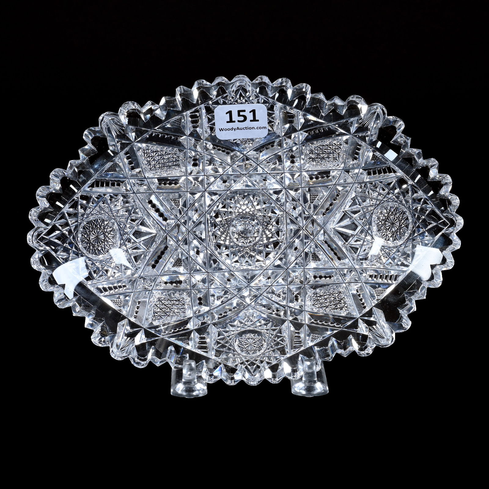 Oval Tray, ABCG, Signed Libbey Somerset Pattern (1 of 3)