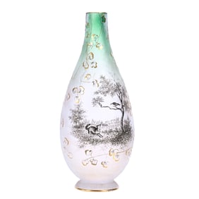 Vase Signed Daum Nancy French Cameo Art Glass