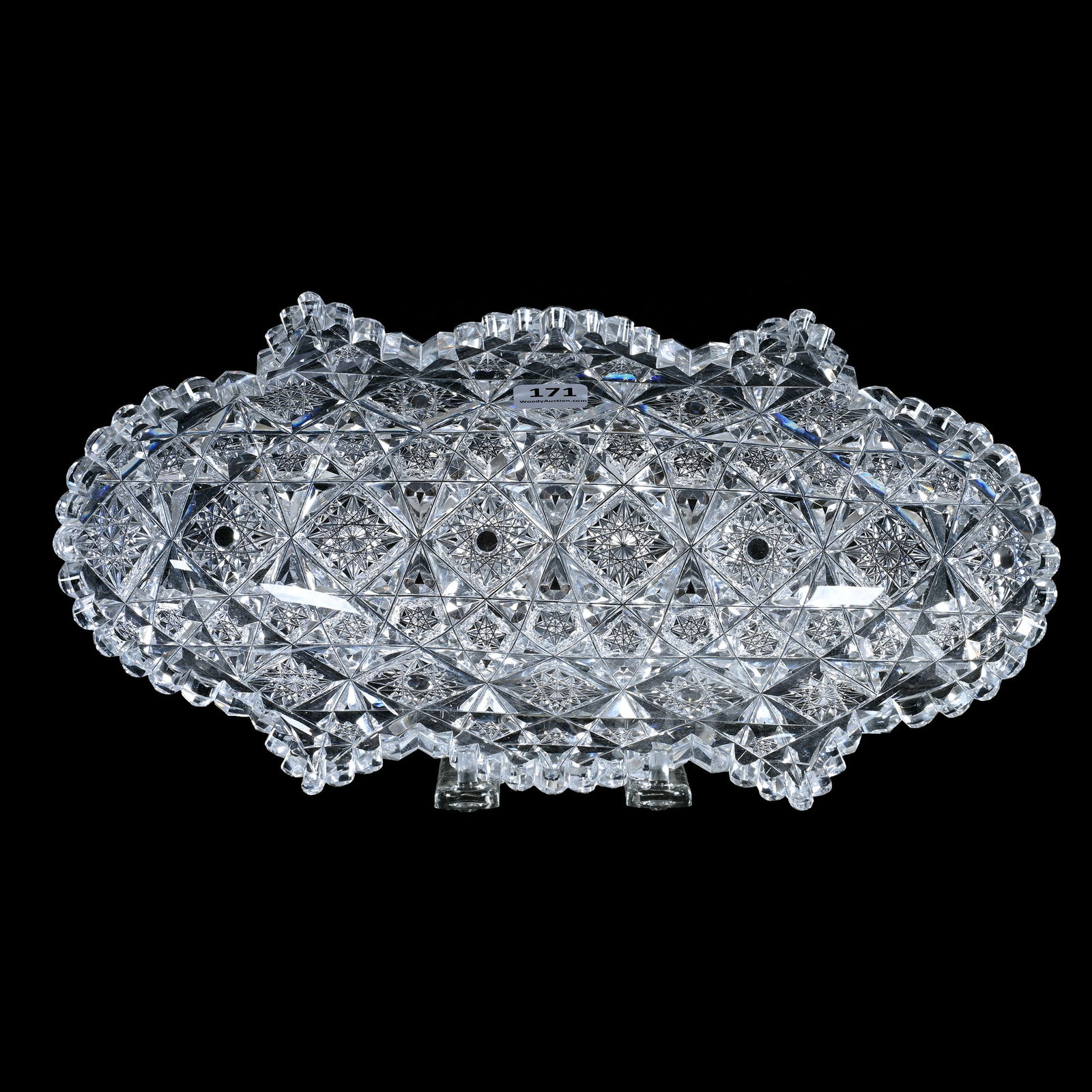 Deep Celery Tray, ABCG, Rare Star Pattern By Libbey (1 of 3)