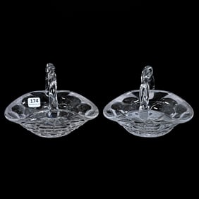 Pair Baskets, ABCG, Thousand Eye Pattern By Tuthill