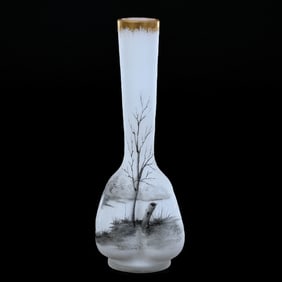 Vase Signed Daum Nancy French Art Glass