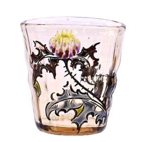 Toothpick Holder Signed Emile Galle French Art Glass