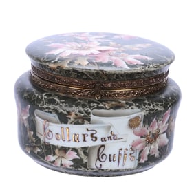 Collars And Cuffs Box, Very Nice Example