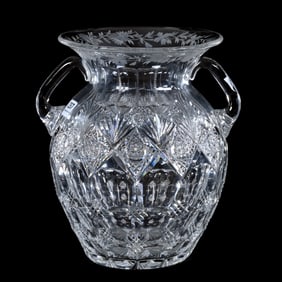 Vase, Two Handles, ABCG, Bengal And Engraved Pattern By Sinclaire
