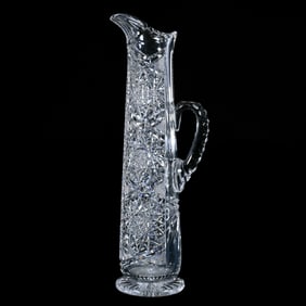 Champagne Tankard, ABCG, Hobstar, Crosshatching, Crosscut Diamond And Fan Motif