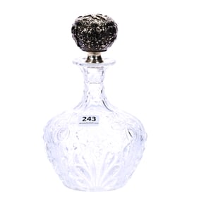 Cologne Bottle, ABCG, Engraved Rococo And Floral Decor