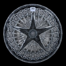Plate, Pie Crust Shape, ABCG, Signed Tuthill Cosmos Pattern