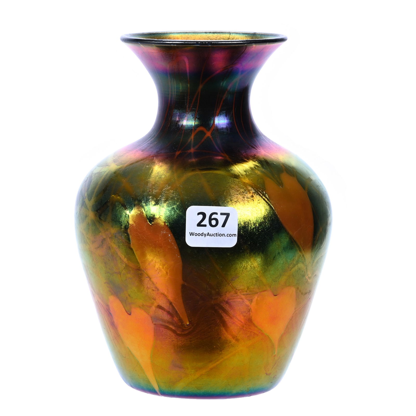 Vase, Imperial Free Hand Art Glass (1 of 3)
