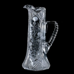 Tankard, ABCG, Raise Diamond & Panel Engraved Thistle Pattern By Pairpoint