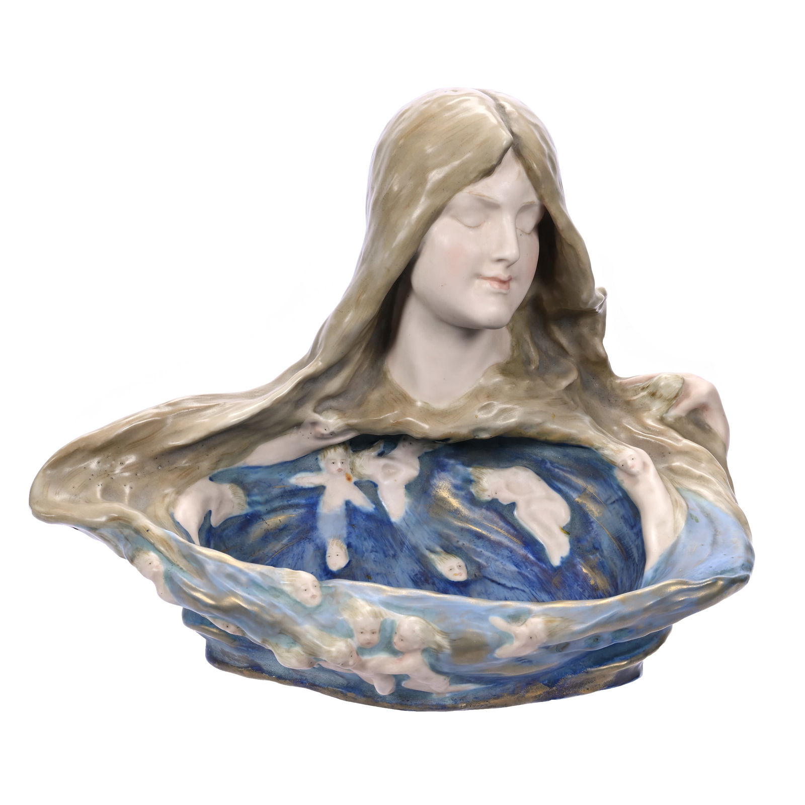 Figural Bowl Marked Turn Teplitz Amphora Austria (1 of 4)