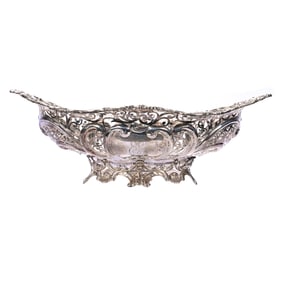 Oval Footed Bowl, Sterling Silver Marked Gorham #3024