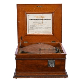 Regina Oak Music Box, 1936 Is Most Recent Patent Date On Coin Mechanism 