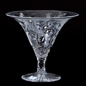 Tazza, American Brilliant Cut Glass, Smilax Pattern By Pairpoint