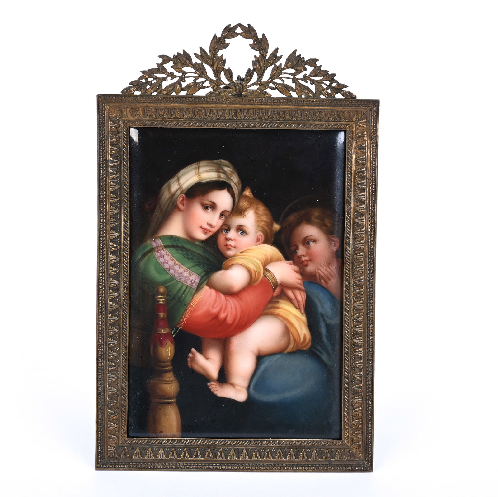 Berlin Hand Painted Porcelain Plaque, Artist Signed Wagner (1 of 3)