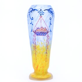 Vase, Signed Legras French Art Glass