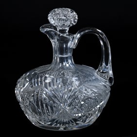 Ship Decanter, American Brilliant Cut Glass