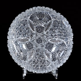 Bowl, American Brilliant Cut Glass, Fully Cut