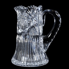 Pitcher, American Brilliant Cut Glass