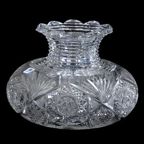 Flower Center, American Brilliant Cut Glass