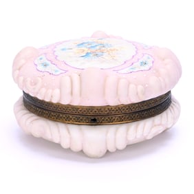 Dresser Box, Marked Wave Crest Puff Mold