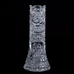 Vase, American Brilliant Cut Glass