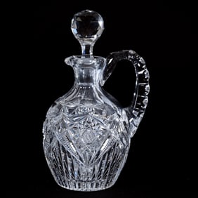 Decanter, American Brilliant Cut Glass