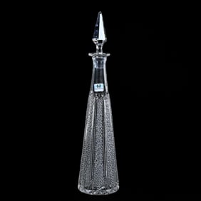 Pyramidal Shaped Decanter, American Brilliant Cut Glass