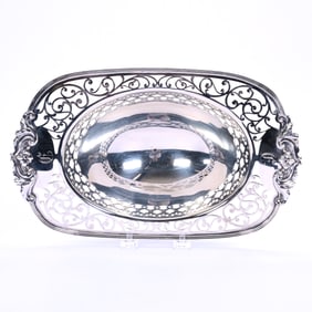 Oval Footed Bowl, Solid Sterling Silver, Marked Gorham #A5531