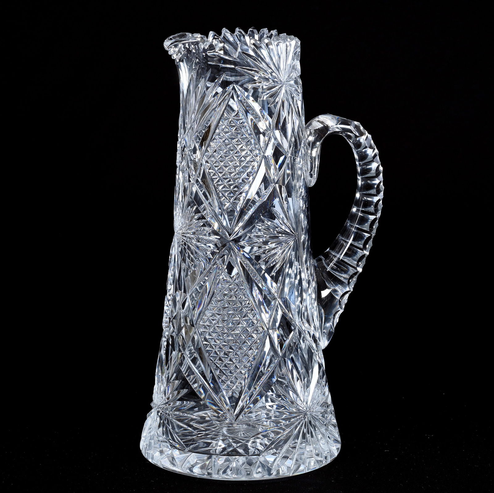 Tankard, American Brilliant Cut Glass, Bedford Pattern By Mt.  Washington (1 of 3)