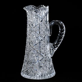 Tankard, American Brilliant Cut Glass