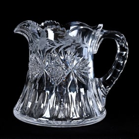 Cider Pitcher, American Brilliant Cut Glass, Attributed To Hawkes