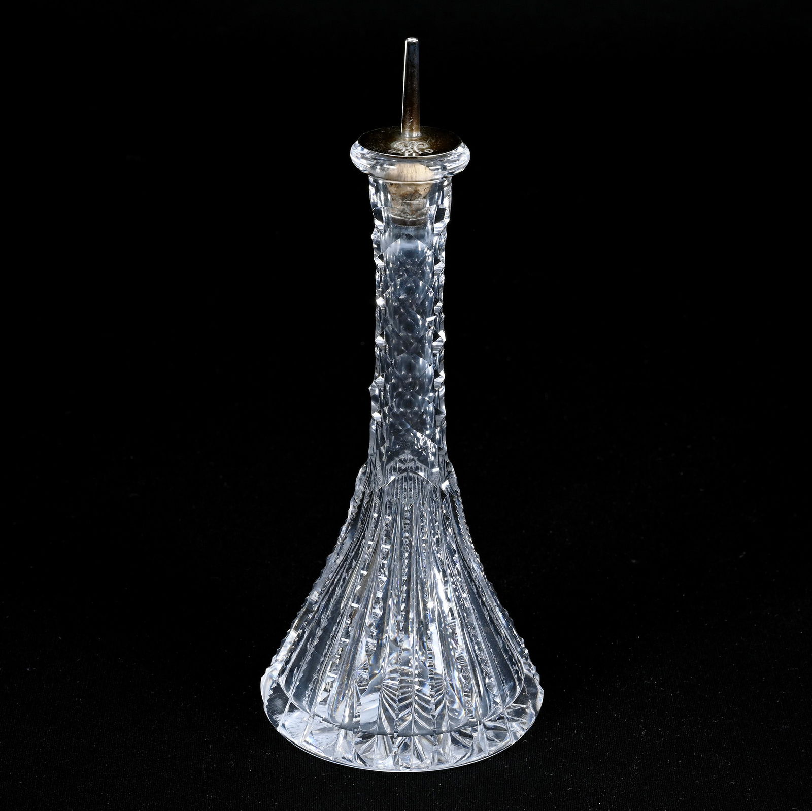 Barber's Bottle, American Brilliant Cut Glass, (1 of 3)