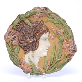 Wall Plaque, Marked Turn Wine Austria By Ernst Wallace