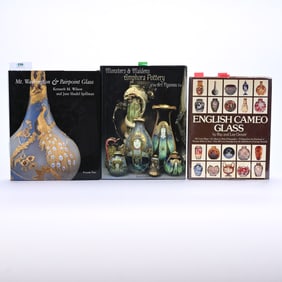 (3) Books About Art Glass And Pottery