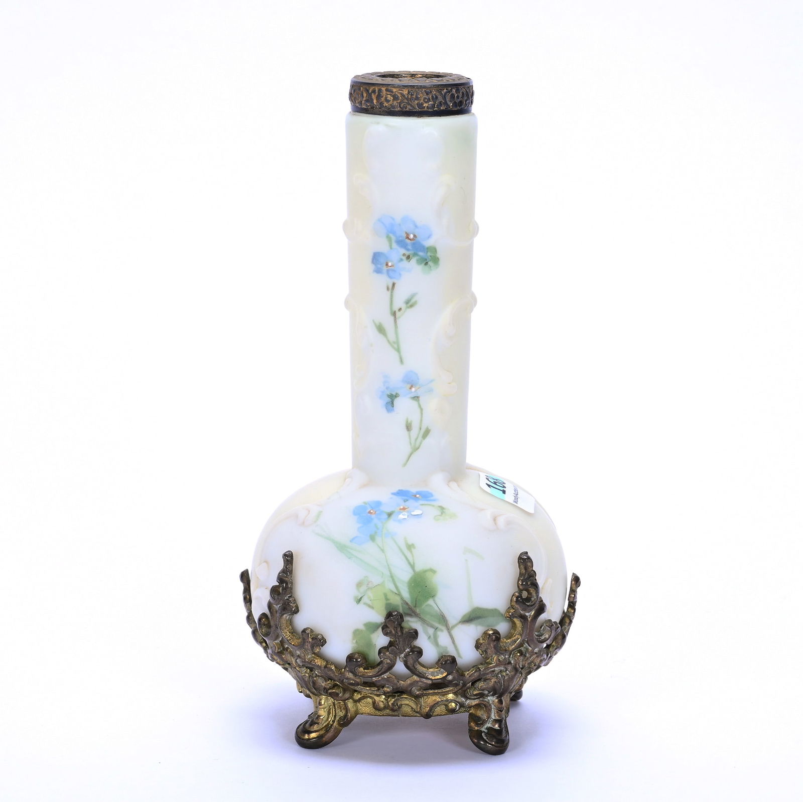 Vase, Wave Crest Stamp Mark, White And Yellow Tones (1 of 3)