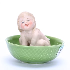 Figurine, German Bisque Marked Heubach