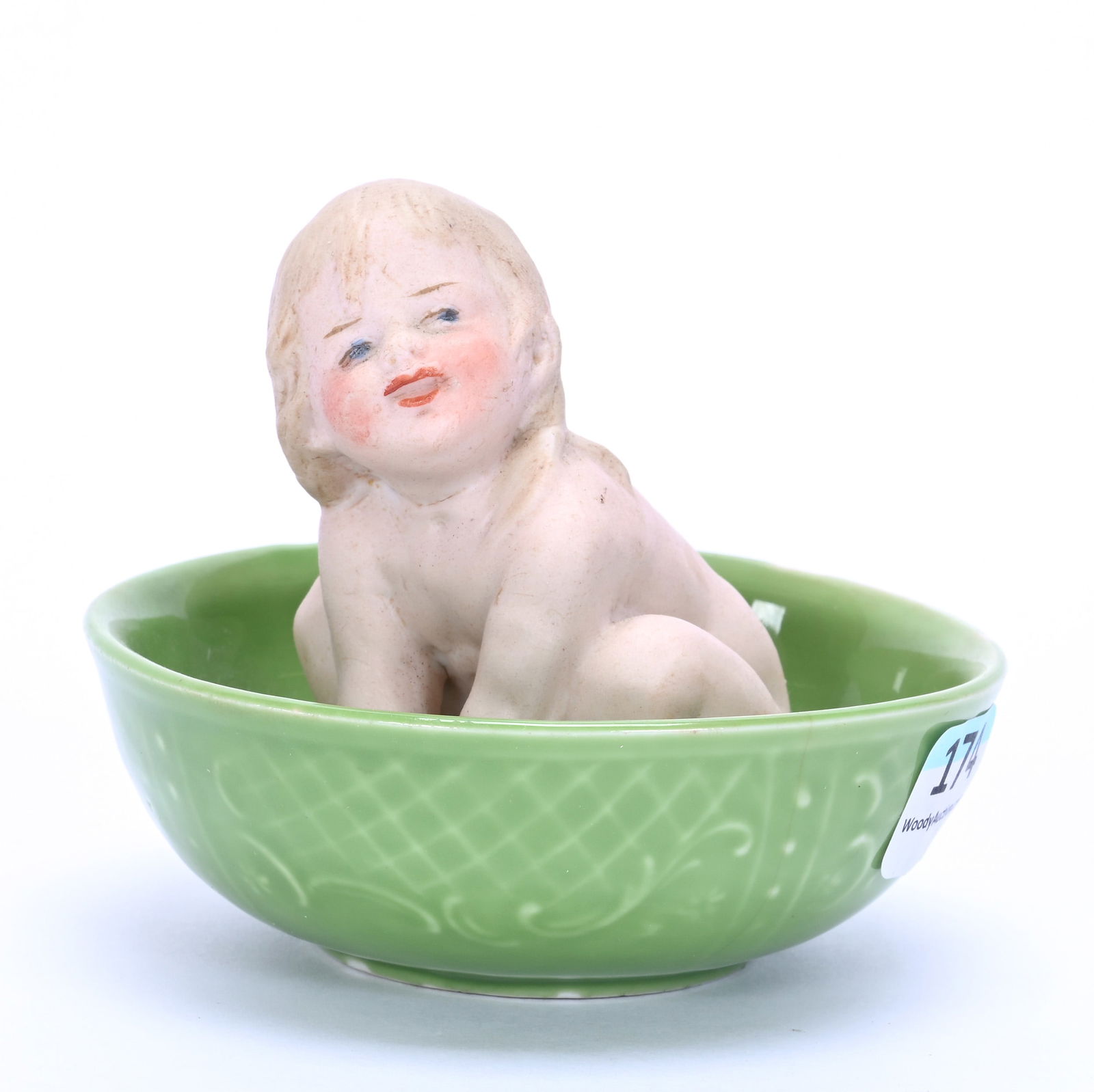 Figurine, German Bisque Marked Heubach (1 of 4)