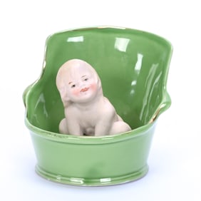 Figurine, German Bisque Marked Heubach