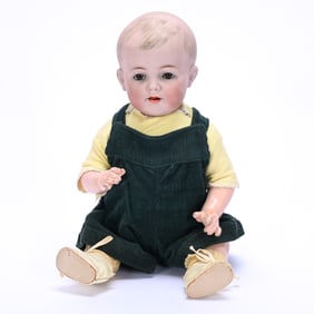 Doll, German Bisque Boy Marked Simon & Halbig K & R #127