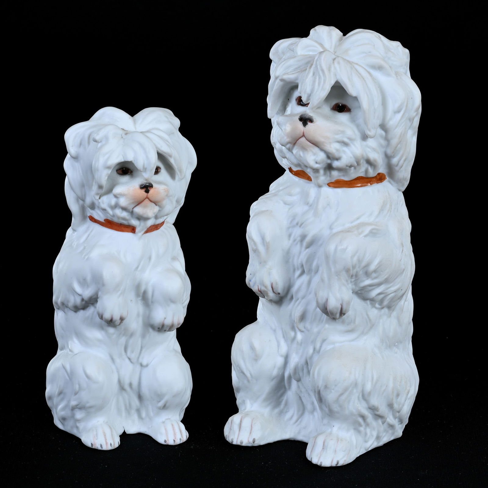 (2) Figurines, German Bisque Marked Heubach (1 of 3)